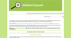 Desktop Screenshot of mahikariexposed.com